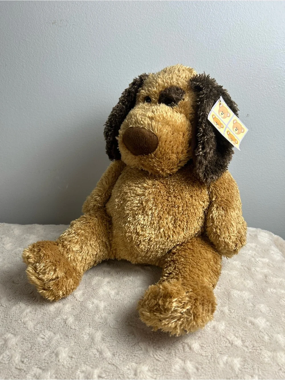 Michaels Stores Tan Brown Puppy Dog Plush Stuffed Animal Toy 2004 Floppy Ears